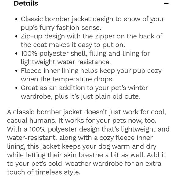 Frisco Dog Bomber Jacket Medium Green - Picture 12 of 14